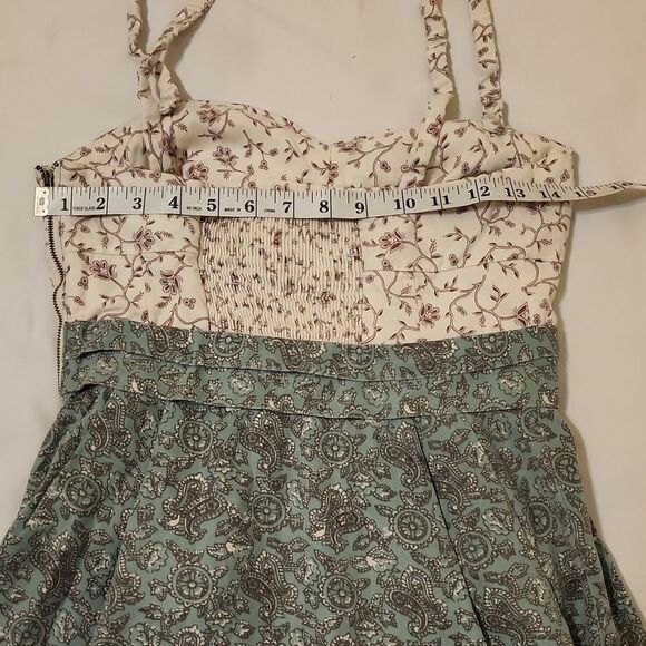 Aritzia Wilfred Floral Paisley Pocket Mini Dress 6 Retro - Picture 3 of 7